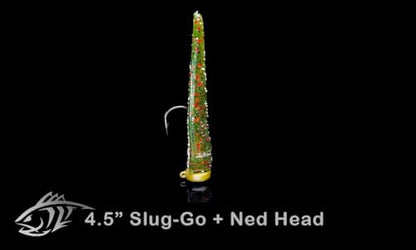Lunker City Fishing Ned Head Ned Rig Jig Heads Weighted UltraPoint 2/0 3/0 Hook 1/16oz 1/8oz 3/16oz 1/4oz 3/8oz 1/2oz Finesse Fishing LunkerGrip for Soft Plastic Bass Lures, Made in The USA - color: Chartreuse, size: 3/16oz