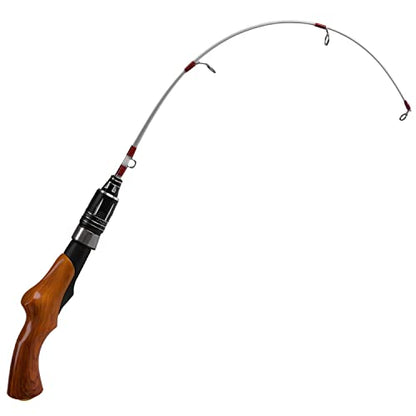 Ice Fishing Rod, 23" Ultralight Fast Action Spinning Rods Portable Ice Fishing Pole Winter Ice Fishing Gear for Walleye Perch Panfish Bluegill