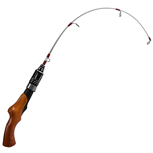 Ice Fishing Rod, 23" Ultralight Fast Action Spinning Rods Portable Ice Fishing Pole Winter Ice Fishing Gear for Walleye Perch Panfish Bluegill