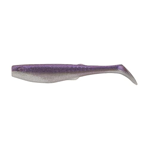 Berkley Gulp! Saltwater Paddleshad Fishing Soft Bait - color: Purple Chrome, size: 4"