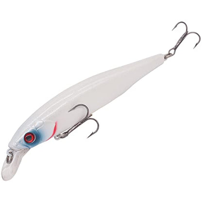 XFISHMAN Jerkbait Kit - Minnow Lure - Suspending - Bass, Smallmouth Bass, Walleye, Largemouth Bass - 1 Piece - color: Ghost-Pearl, size: 85mm（3-1/3"in）