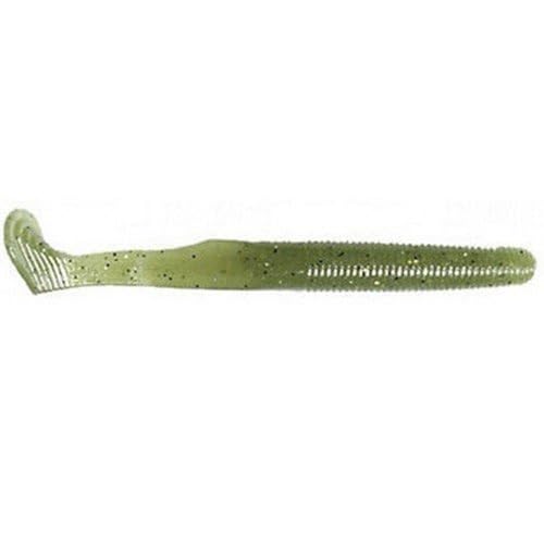 Yamamoto 5.5" Swimming Senko Soft Worm Paddle Tail Fishing Swim Bait Lures - 7 Pack - color: Black, size: 5.5"