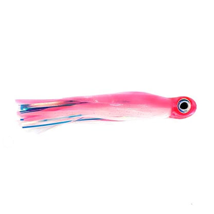 Saltwater Big Game Fishing Lure, for Offshore trolling (FlyBoy) - color: Electric Pink White Pearl