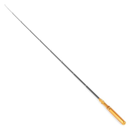 ‌Pocket Telescopic Fishing Rod 1.8m (6ft) – Portable Collapsible Carbon Fiber Fishing Pole for Travel, Freshwater & Saltwater Fishing, Compact Design - color: Gold