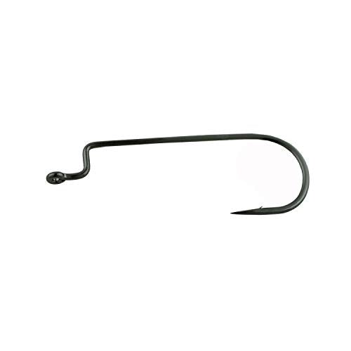 Gamakatsu 25 Pack EWG Offset Worm Hook - color: Black, size: 1/0