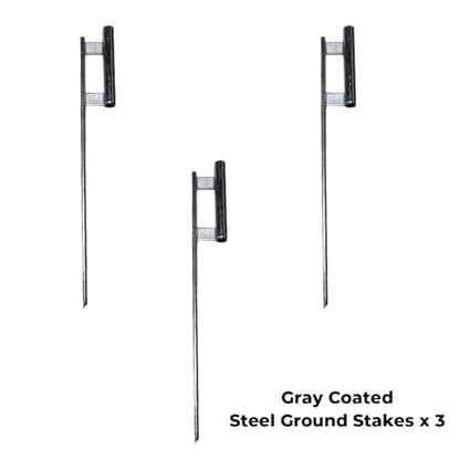 FFN Swooper Flutter Flag Hardware-Three 4 Piece Pole Kits with Ground Spikes