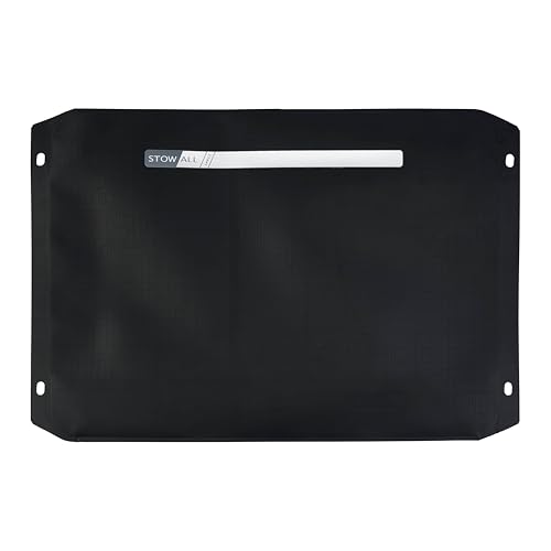 Plano StowAll Waterproof Zip Pouch, Large, Charcoal, IPX7 Rated Dry Storage with Clear Window, Expandable Base, and Carabiner Loops - style: Large Waterproof