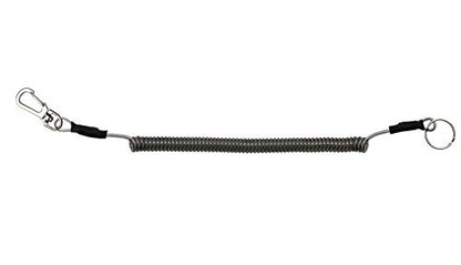 Mini Skater Fishing Coil Lanyard Fishing Tool Retractable Plastic Safe Rope Wire for Securing Pliers, Kayak, Surfing, Boating and Wading,1Pcs (Spiral Length:6 inch)