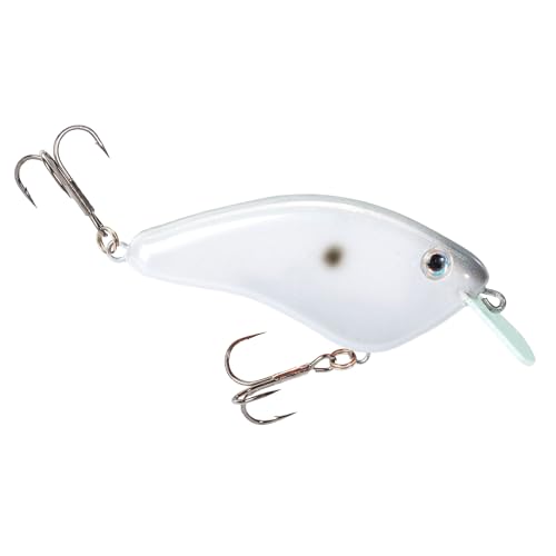 Strike King Hardliner Fishing Lure, Flat Sided Crankbait, Circuit Board Lip, Extra Tight Wobble, Size 4 Treble Hooks - color: Slick