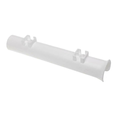 ISURE MARINE Fishing Rod Holder Bracket Wall Mounted Boat Side Mount Tool Holder Tube Links with Screws 2/3/4/6 Pole Tube (White/Black) - color: 2-Pole White