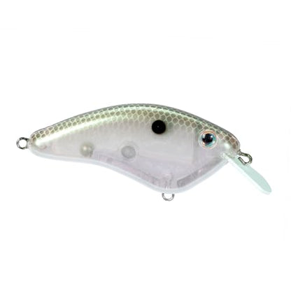 Strike King Hardliner Fishing Lure, Flat Sided Crankbait, Circuit Board Lip, Extra Tight Wobble, Size 4 Treble Hooks - color: Green Gizzard Shad
