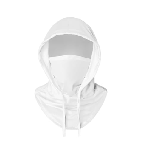 Cooling Balaclava Sun UV Protection Hood Breathable Full Head Mask Face Cover for Men Women Cycling Motorcycle Fishing - color: White