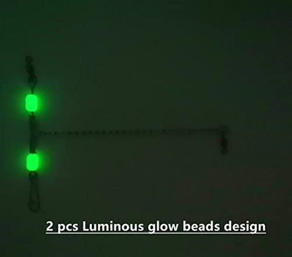 Bottom Fishing Rigs Wire Trace: 10pcs Heavy Duty Steel Drop Leader for Surf and Saltwater Gear