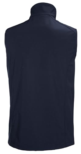 Helly-Hansen Paramount Softshell Vest - Men's Fleece Lined, Breathable, Water & Wind Resistant, Lightweight Hiking Outerwear - color: 597 Navy, size: XX-Large