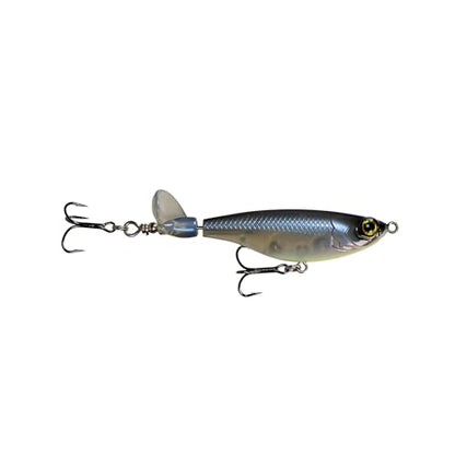 6th Sense – The Scramble Bass Fishing Topwater Fishing Lure with Rotating Tail - color: Ghost Smoke, size: 106mm
