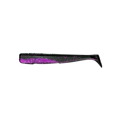 DuraTech® Paddle Tail - color: Black/Purple, size: 3.5" - Pack of 8