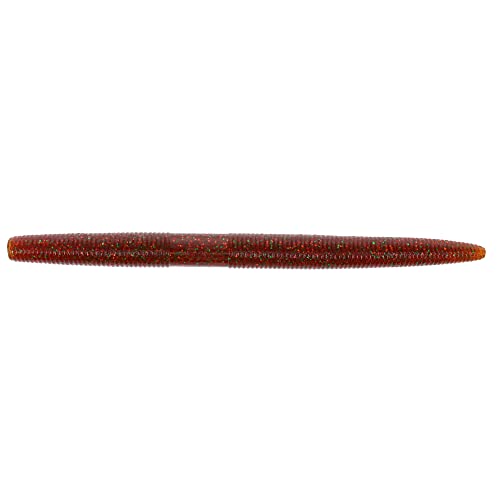 Yamamoto Senko Soft Plastic Worm Easy to Use Bass Fishing Stick Bait Lures - color: SMOKE ROOTBEER W/ GREEN & COPPER FLAKE, size: 6 Inch