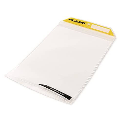 Plano StowAll Series 3700 Waterproof Storage Bag, 14”L x 9” H, Transparent, TPU Material, Waterproof Plastic Zip-Seal Bags for Baits, Lures, & Fishing Tools - style: 3700 Waterproof