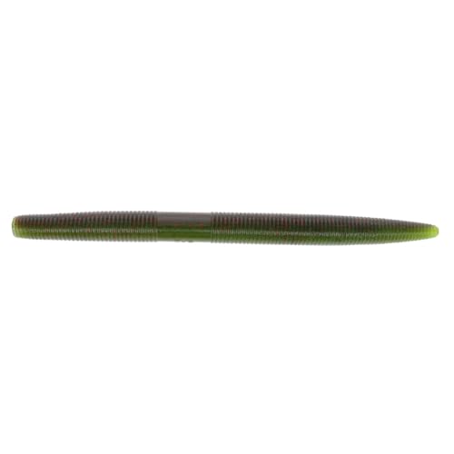 Gary Yamamoto YAM - color: GREEN PUMPKIN W/ RED FLAKE W/ FADING WATERMELON LAMINATE, size: 7 Inch