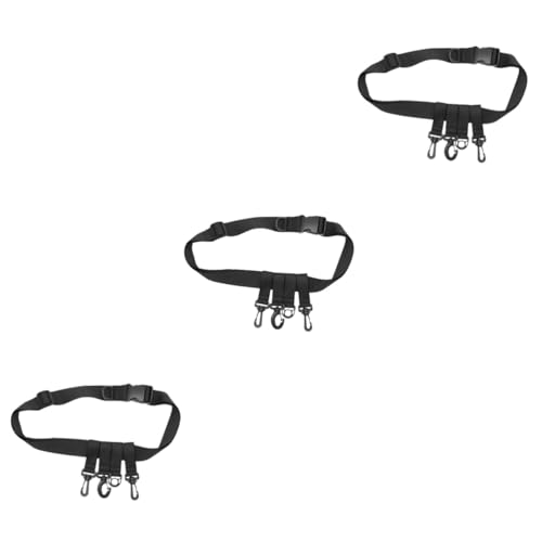 BESPORTBLE 3pcs Fishing Wading Belt Adjustable Portable Waist Holder for Fishermen Durable Design for Freshwater Surf Kayak Fly Fishing Quick Release Buckle Lightweight and Convenient
