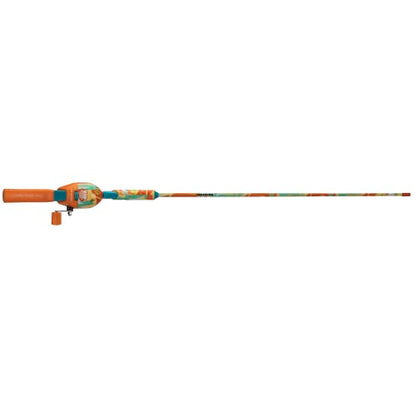 Kid Casters: Krazy Tangle-Free Fishing Combo | Spincast Reel & Practice Casting Plug | 34" Tangle-Free