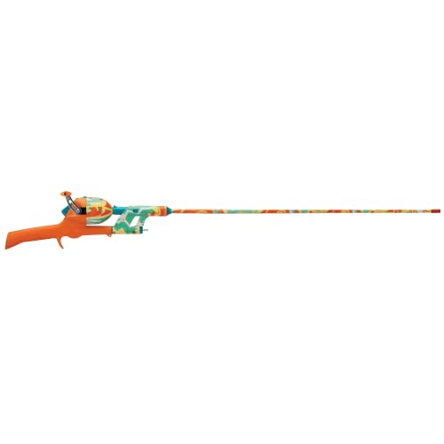 Kid Casters: Krazy Tangle-Free Fishing Combo | Spincast Reel & Practice Casting Plug | 34" Tangle-Free