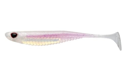 Nomad Design Spectre Minnow 3.25" Internal Foil System, Soft Paddletail - (5 Pack) - Live Ops for Fresh or Saltwater Inshore Species - color: Ice