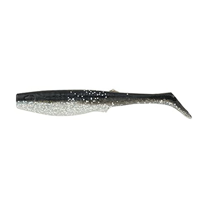 Berkley Gulp! Alive! Paddleshad Fishing Soft Bait - color: Black Silver, size: 5in - Pint 4x7