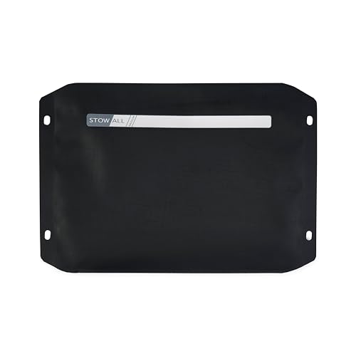 Plano StowAll Waterproof Zip Pouch, Medium, Charcoal, IPX7 Rated Dry Storage with Clear Window, Expandable Base, and Carabiner Loops - style: Medium Waterproof