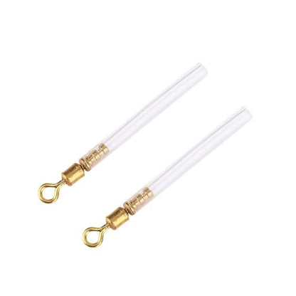 50Pcs Fishing Swivels with Tube Floats - 3 Sizes Copper & PVC Adapters for Long-line and Waggler Fishing Multi-Purpose Fishing Accessories - size: Medium