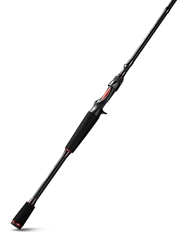 Piscifun Torrent Fishing Rod, IM6 Carbon Baitcaster Rod & Spinning Rod, High Sensitive Lightweight Casting Rod & Spinning Fishing Rod, Zirconium Oxide Rings, 2 Pieces Baitcast Rod & Spin Rod - size: 7'0"- Medium Heavy - M, style: Baitcaster Rod