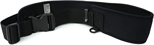 Riverruns Neoprene Adjustable Fishing Wading Belt, Fishing Wader Belt for Men Kayaking. - color: Black With Net Holder
