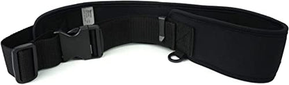 Riverruns Neoprene Adjustable Fishing Wading Belt, Fishing Wader Belt for Men Kayaking. - color: Black With Net Holder