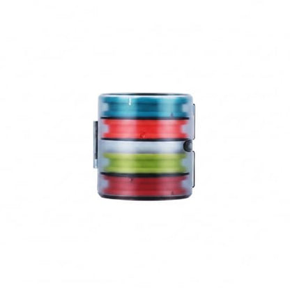 Silicone Fishing Line Spool Holder, Compact Tackle Storage Box for Braided & Mono Lines, Prevents Tangling, 4.6 Inch Case (1 Pack)