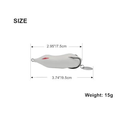 Topwater Fishing Lure Bass Fishing Frog Fishing Hollow Body Frog Bass Pike Snakehead Lure Bait - color: Mix-Color/1 - 5pcs