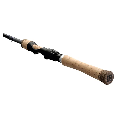 13 Fishing - Defy Silver - Spinning Fishing Rods - size: 6'6" L (Light) - 2 Piece Rod