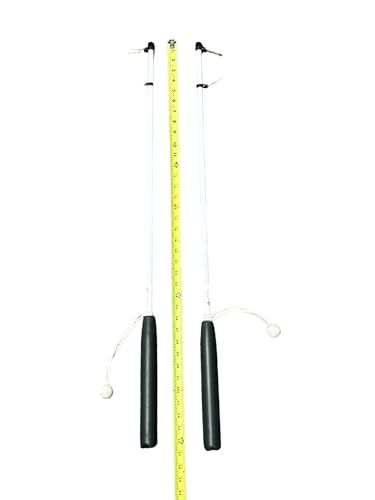 South Wind Designs Boat Flag Pole - Boat Flagpole for Rod Holder & Rocket Launcher, Marine Grade Fiberglass, EVA Foam Base with Gimbal End & Stainless Flag Clips - Two 3ft Poles - size: Two 3' Poles