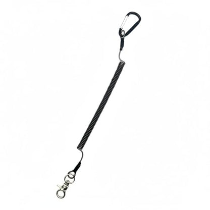 Retractable Fishing Pliers Lanyard, Stainless Steel Wire Tool Tether with TPU Coating, Auto-Retracting Clip for Kayak and Boat Fishing Gear Security (1 PC)