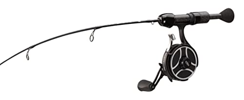 13 Fishing - The Snitch Pro/Freefall Ghost - Inline Ice Fishing Combos - Flex-Core Quick Action Tip - size: 23" w/ Flex-Core Quick Action Tip, style: Right Hand Retrieve