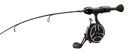 13 Fishing - The Snitch Pro/Freefall Ghost - Inline Ice Fishing Combos - Flex-Core Quick Action Tip - size: 23" w/ Flex-Core Quick Action Tip, style: Right Hand Retrieve