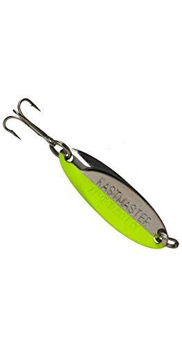 Acme Kastmaster Fishing Lure Hammered Gold 1 Oz - color: Chrome Chartreuse, size: 1/2 oz.