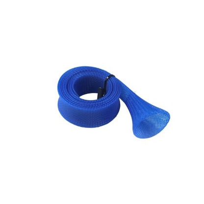 4Pcs Fishing Rod Covers, 4 Colors Telescopic Fishing Rod Protection Covers, Braided Mesh Rod Sock Spinning Fishing Rod Sleeves, Fishing Pole Tool for Sea Fishing Rod