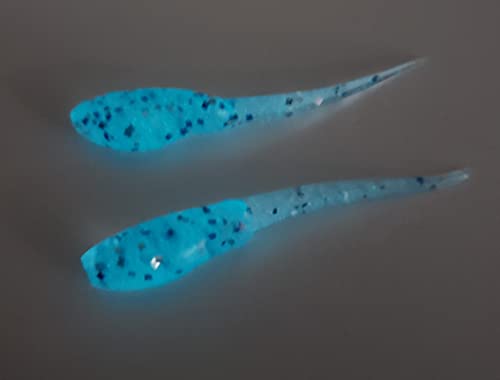Small Fry 40 Pack (1.75 Inch) Crappie, Panfish, Bass and More - color: Aqua