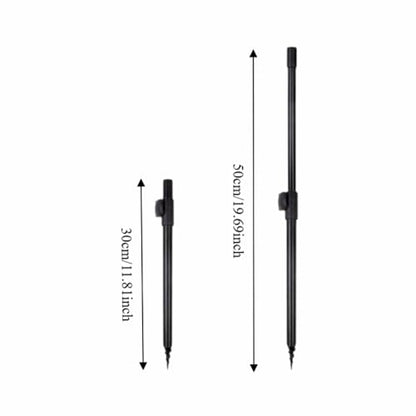 Fishing Rod Holder - Telescopic Aluminum Alloy Bank Stick for Bite Alarms, 11.8-20in Extending Rod Rest for Carp & Coarse Fishing on Lakes & Rivers‌