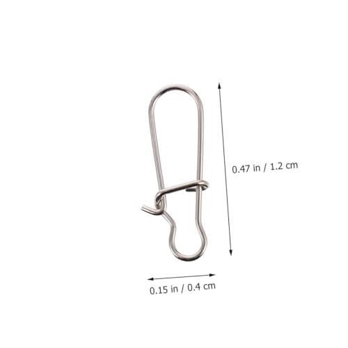 Fishing Buckle Sea Fishing Swivels Catfishing Holder Quick Feeder Fishing Bait Fishing Gadgets Sea - size: 1.2x0.4 cm