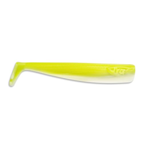JYG PRO FISHING. Fishing Jig. Saltwater Fishing Lures. Swimbait jig Head. Slow Pitch Jigging. Jig Paddle Tail. Tuna Fishing Gear. Swym Collection - color: Paddle Tail - Highlighter, size: 3"