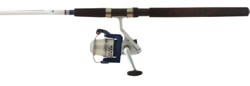 Okuma Fishing TU-702-50 Tundra Combo Spinning Reel (Large, White/Blue) - style: Tu-702-50; 7' Med, 280yds-15lb