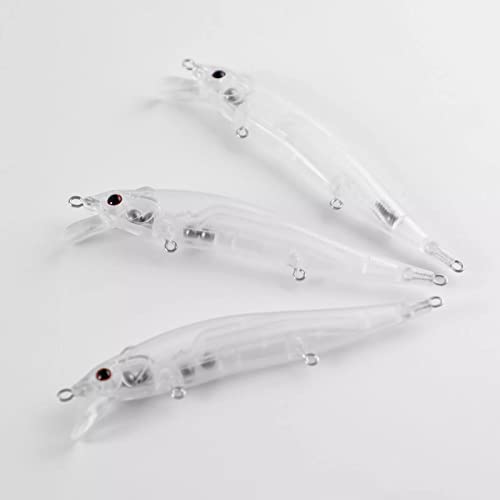Blank Hard Lures Kit Unpainted Fishing Baits Sets Crankbait Wobblers Freshwater Fish Lure Wobblers Minnow Lure Bodies Fishing Tackle - color: 20pcs 11CM