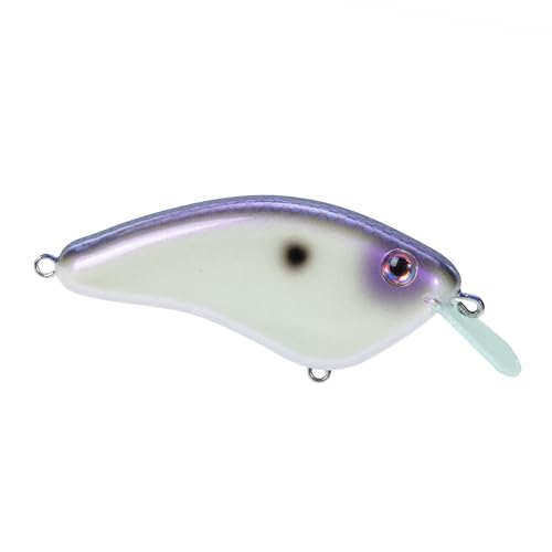 Strike King Hardliner Fishing Lure, Flat Sided Crankbait, Circuit Board Lip, Extra Tight Wobble, Size 4 Treble Hooks - color: Hornet Blue