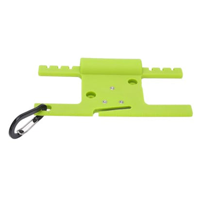 Paracord Spool Tool 6 Slot – Stainless Steel Cutter & Cord Organizer for Rope, Fishing Line & Camping Gear, Compact Line Winder